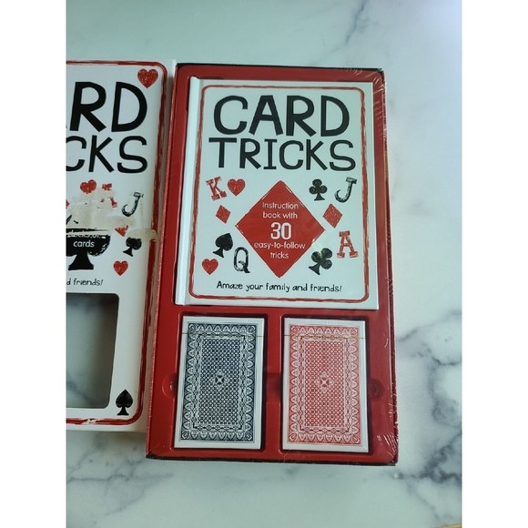 NEW-Card Tricks Kit-2 Decks-Instruction Book w/ 30 Tricks-RARE-Easy-Amaze People - Picture 7 of 11